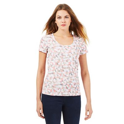 The Collection Light pink studded butterfly print top